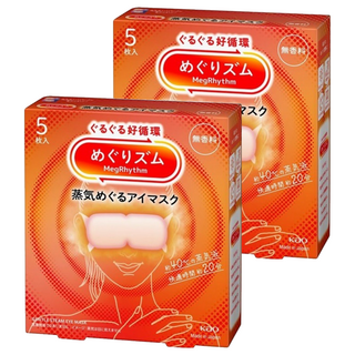 Kao 花王 MegRhythm 美舒律 蒸氣眼罩 無香, 5個裝, 2個
