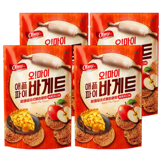 O my food 歐邁福 法式麵包餅乾 蘋果派口味, 80g, 4個