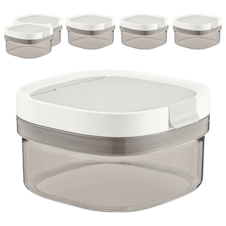 Houder 掀蓋磁勺奶粉罐 0.4L, 1個容器 + 1個蓋子 + 1個勺子, 6個