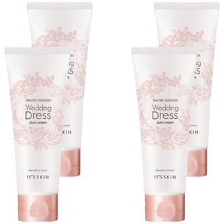It’S SKIN 秘密對策婚紗純淨素顏霜 100ml, 4個, 白色