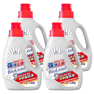 台塑生醫 BioLead 強淨去漬洗衣精瓶裝, 1.2kg, 4個