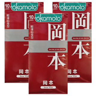 okamoto 岡本 OK保險套 輕薄貼身, 10個, 3組