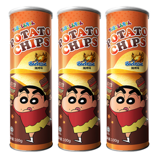 ORIENTAL 蠟筆小新洋芋片 燒烤, 100g, 3個