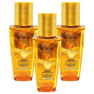 L'OREAL PARiS 巴黎萊雅 金緻護髮精油 金色款, 3個, 30ml