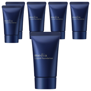 media 媚點 勻透柔光粉底液 25g OC-E1, 健康膚色, 6個