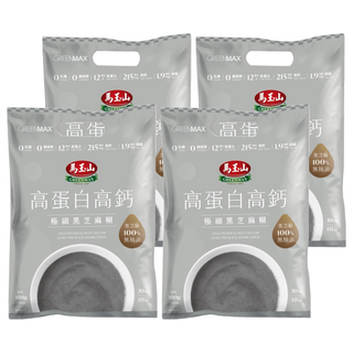 馬玉山 高蛋白高鈣極細黑芝麻糊 10包, 4個, 30g