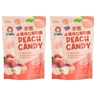 KAIRIN 水蜜桃軟糖, 2個, 65g