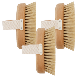 Braun Wettberg 珀薇 白豚鬃 桑拿 SPA沐浴清潔刷/厚刷/沐浴按摩美容 德國製, 單一顏色, 3支