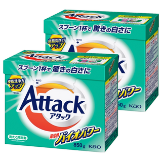 Attack 一匙靈 高活性生物濃縮酵素洗衣粉, 850g, 2個