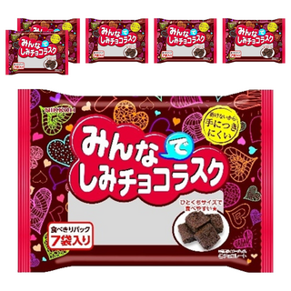 NIKKOH 日幸製菓 可可風味麵包丁, 6個, 70g