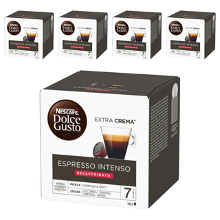 NESCAFE 雀巢咖啡 Dolce Gusto 多趣酷思 中度烘焙濃咖啡膠囊 低咖啡因, 6.2g, 16個裝, 5組