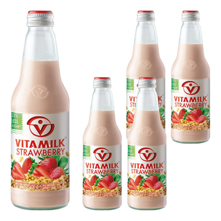 VITAMILK 豆奶 草莓口味, 5個, 300ml