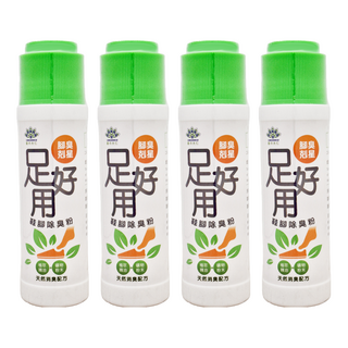 足好用鞋腳除臭粉 尤加利 24S, 100g, 4瓶
