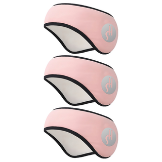 隔音睡眠耳罩 粉色, 3個, 1個裝