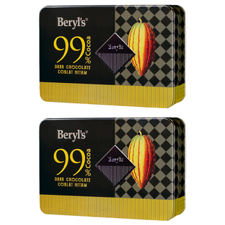 Beryl's 99%可可含量黑巧克力, 108g, 2個