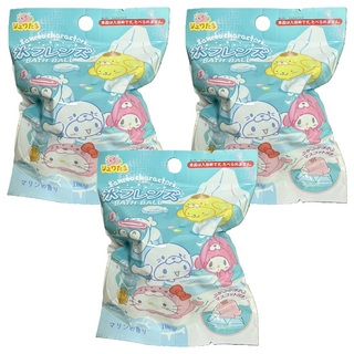 Sanrio 三麗鷗 浴球 角色冰朋友, 3個, 75g