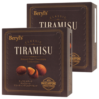 Beryl's 杏仁夾心提拉米蘇風味黑巧克力, 65g, 2個