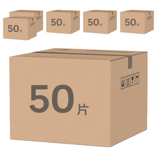 fuder 福德好罩 成人平面醫療口罩, 冰灰藍, 50片, 6個