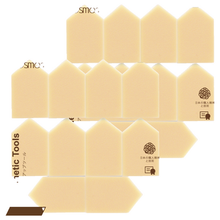 台灣 COSMOS 49 五角海綿10入 S30698, 2個, 膚色