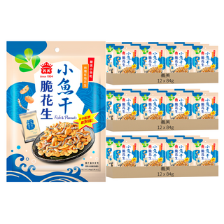 義美 小魚干脆花生, 84g, 36袋