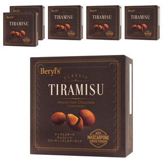 Beryl's 杏仁夾心提拉米蘇風味黑巧克力, 65g, 6個