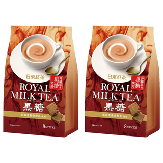 日東紅茶 皇家黑糖奶茶, 13.5g, 8包, 2袋