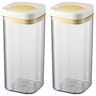 PINMOO 品沐 時空倉密封罐, 2 個容器 + 2 個蓋子, 2個