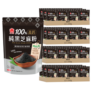 義美 高鈣純黑芝麻粉, 250g, 48包