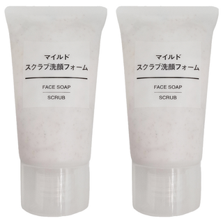 MUJI 無印良品 攜帶用溫和去角質洗面乳, 30g, 2條