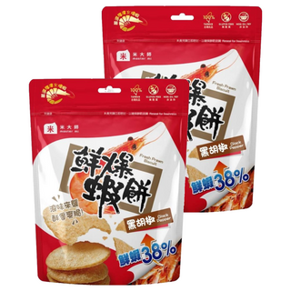 master mi 米大師 鮮爆蝦餅 黑胡椒, 27.2g, 2個