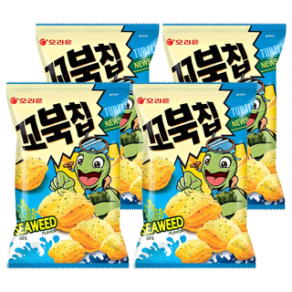 ORION 好麗友 烏龜玉米脆片 海苔味, 4個, 80g