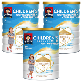QUAKER 桂格 小朋友奶粉 三益菌配方 3歲以上, 1.5kg, 3罐