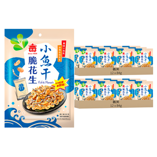 義美 小魚干脆花生, 84g, 24袋