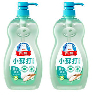 白熊 小蘇打洗碗精, 1kg, 2個