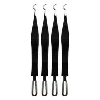 台灣 COSMOS 迷你雙頭粉刺夾 勾 H34717, 4個, 黑色