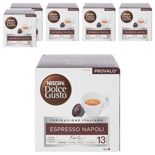 NESCAFE 雀巢咖啡 Dolce Gusto 拿坡里濃縮咖啡膠囊, 8g, 16個裝, 6組