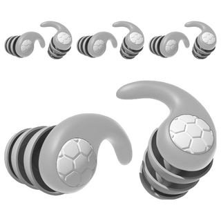 隔音防噪耳塞 灰色, 4個, 1雙