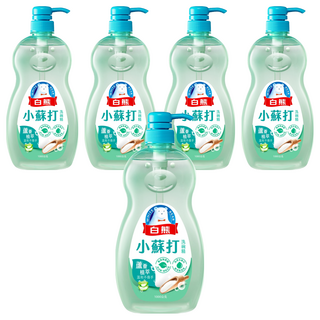 白熊 小蘇打洗碗精, 1kg, 5個