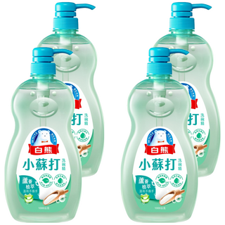 白熊 小蘇打洗碗精, 1kg, 4個