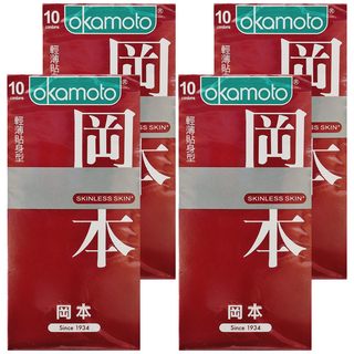okamoto 岡本 OK保險套 輕薄貼身, 10個, 4組