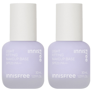INNISFREE 台灣公司貨 輕薄透服貼飾底乳 SPF23 PA++ 30ml, 1 夢幻紫, 2個