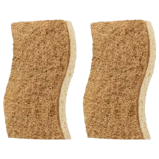 3M Scotch-Brite 天然木漿棉菜瓜布 再生纖維 細緻餐具專用, 2個, 1個裝