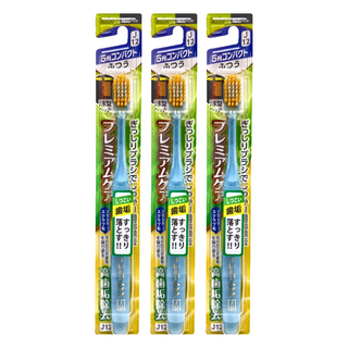 EBISU 惠百施 The Premium Care 牙垢除去加強型 小頭標準毛5列 顏色隨機, 1入, 3支