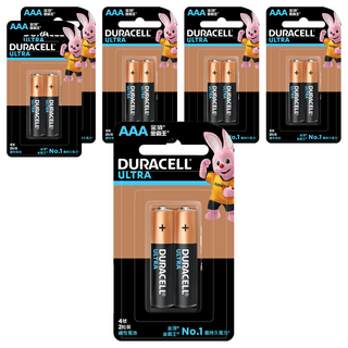 DURACELL 金頂 台灣公司貨 ULTRA 超能量 鹼性AAA電池4號, 2個, 6組