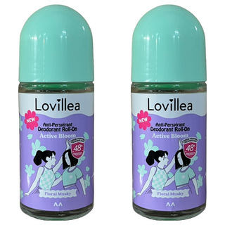Lovillea 止汗滾珠 花舞麝香, 50ml, 2個