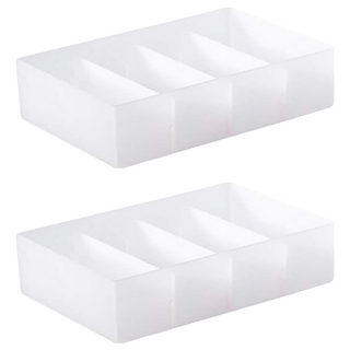 LITEM 里特 霧面多功能 整理收納盒 4號, 半透明色, 2個