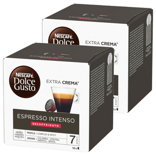NESCAFE 雀巢咖啡 Dolce Gusto 多趣酷思 中度烘焙濃咖啡膠囊 低咖啡因, 6.2g, 16個裝, 2組