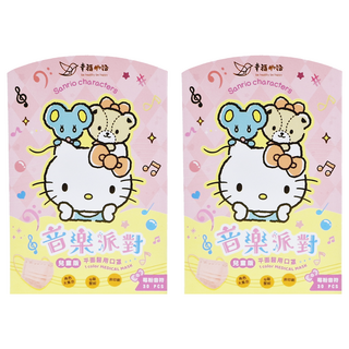 明基健康生活 幸福物語 醫用口罩, 莓粉音符, 30片, 2盒