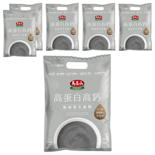 馬玉山 高蛋白高鈣極細黑芝麻糊 10包, 6個, 30g
