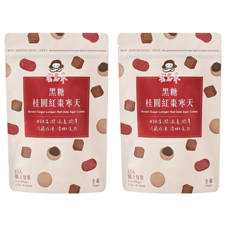 蜜思朵 NEW!黑糖桂圓紅棗寒天, 15個裝, 17g, 2個